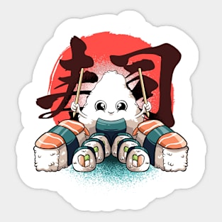 Sushi Kawaii Food Japanese Sushi Chef Lover Anime Sushi Sticker